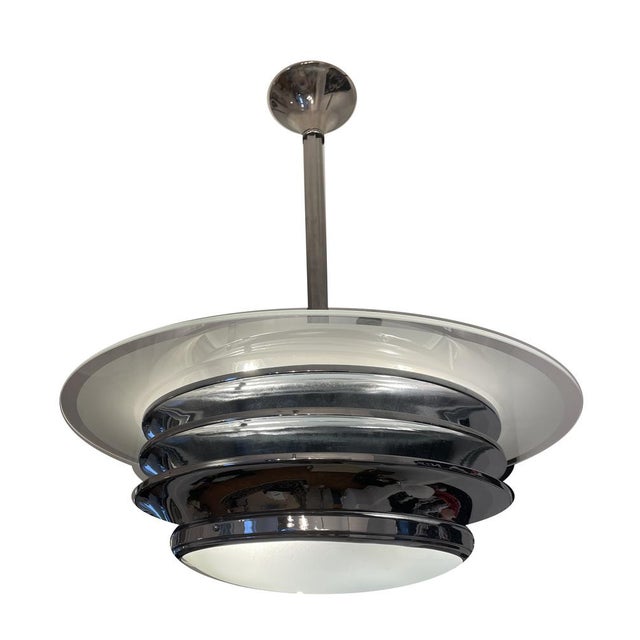 Vintage Art Deco Ceiling Lamp, 1940 For Sale - Image 3 of 8