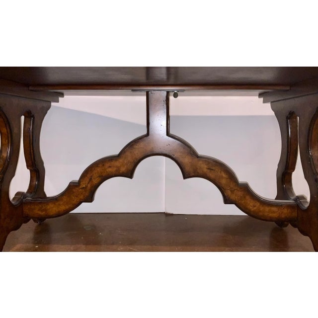 Brown Theodore Alexander Transitional Burl Wood Dining Table For Sale - Image 8 of 9