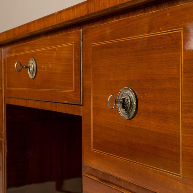 Wood Biedermeier Desk in Walnut Veneer, 1830 For Sale - Image 7 of 15