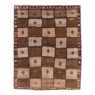 Galerie Shabab Collection Mid-20th Century Turkish Tribal Room Size Carpet For Sale
