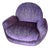 Interlude Home Laurent Lounge Swivel Chair With Custom Kravet Fabric For Sale
