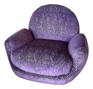 Interlude Home Laurent Lounge Swivel Chair With Custom Kravet Fabric