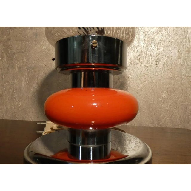 Italian Murano Glass Table Lamp, 1970s For Sale - Image 9 of 11