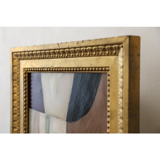 2020s Original Framed Abstract Painting in Antique Gold Frame For Sale - Image 5 of 15