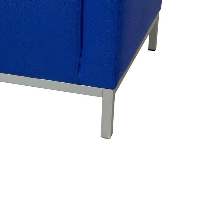 Lounge Chair in Blue Fabric from MDF Italia For Sale - Image 4 of 12