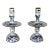 Chinese Export Porcelain Underglaze Blue Pair of Candlesticks For Sale