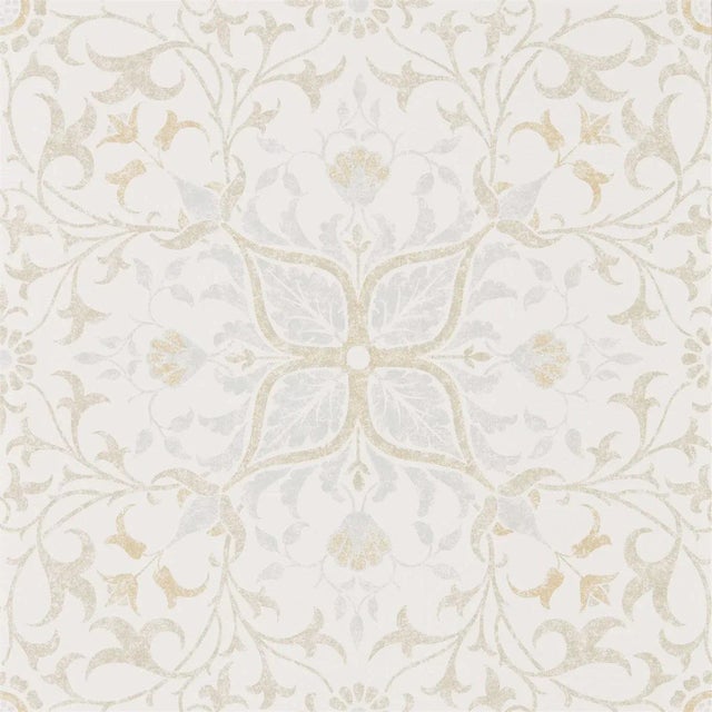 Morris & Co Pure Net Ceiling Wallpaper in Cream/Eggshell - a Sample For Sale