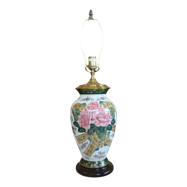 Mid 20th Century Wildwood Chinoiserie Ginger Jar Table Lamp For Sale