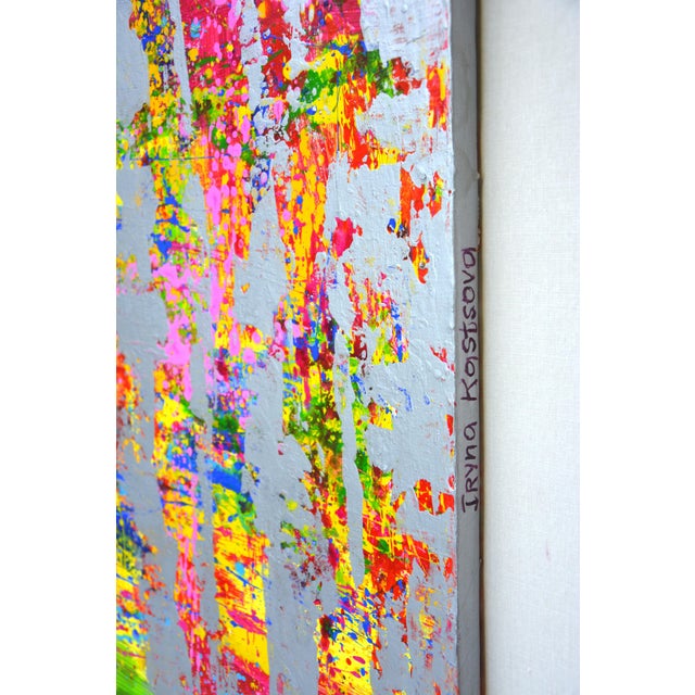 Abstract Expression With Silver 3.Modern Original Hand Painting. For Sale - Image 3 of 10