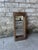 Rustic wooden mirror, wall hung. The mirror is set 2.5" deep into the rustic wooden frame, which has a hanging mechanism...