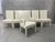 Textile Mid Century Modern Parson Faux Bois Dining Chairs - 6 For Sale - Image 7 of 7