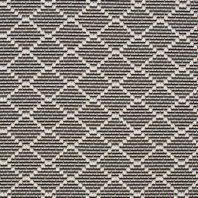 Sample - Schumacher x Stephanie Seal Brown Berg Epingle Fabric in Moonstone For Sale