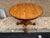 Vintage Handcrafted Solid Oak Round Table Pedestal Base, 2 Leaves by Tom Seely For Sale - Image 4 of 12