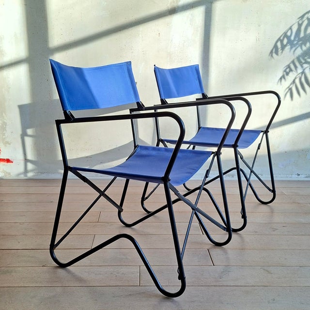 French Folding Chairs, 1950s, Set of 2 For Sale - Image 13 of 13