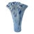 Vintage Genuine Italian Art Deco Blue White Tammaro Italy Glass Vase For Sale