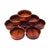 Mid-Century Modern Mid-Century Hand Turned Solid Cherry Wood Bowl Set — Eight 7" Serving Bowls For Sale - Image 3 of 13