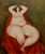 Expressionism Harry Guttman -Nude Female on a Red Velvet -Oil Painting For Sale - Image 3 of 10