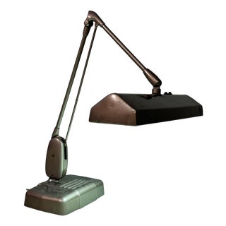 American Industrial Table Lamp by Dazor Floating Fixtures, 1950s For Sale