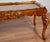 1930 French Walnut & Satinwood Inlay Carved Cherubs Hand Painted Coffee Table For Sale - Image 9 of 11