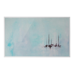 Coastal Original Sailing Abstract Art Print Framed