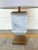 2020s Touchstone Lamp White Marble & Brass For Sale - Image 5 of 5
