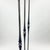 Hand Forged Iron Candelabra Set of 3 (100-120cm) Antique Copper Finish Classic Spindle Node Floor Set For Sale - Image 4 of 7