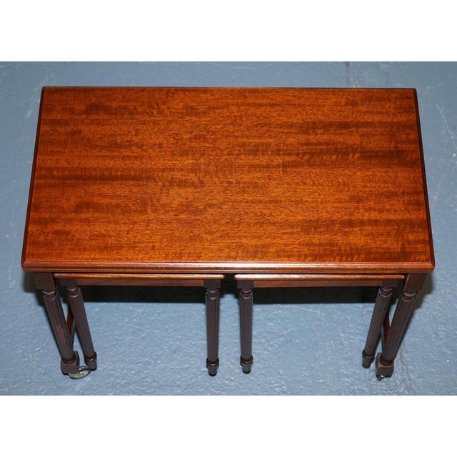 Gold Mid-Century Modern Nesting Table from McIntosh, Set of 3 For Sale - Image 8 of 18