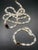 1990s 1990s 14k Gold Pink Rice Pearl and Oval Garnet Jewelry Set. For Sale - Image 5 of 5
