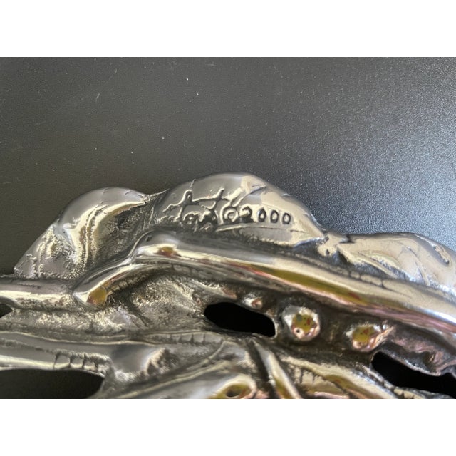 Arthur Court Arthur Court 2000 Grape Vine Pie Plate Trivet Basket Platter For Sale - Image 4 of 11