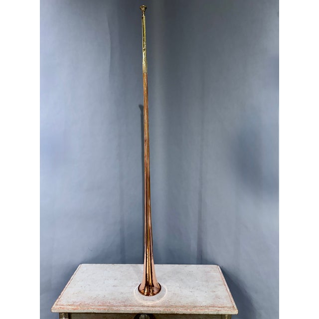 Antique English Brass and Copper Coaching Horn by Boosey & Co., Circa 1880 For Sale - Image 4 of 17