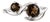 Natural Smoky Quartz Bypass Ring | 925 Sterling Silver Two Stone Ring | Minimalist Promise Ring Us 7 (All Sizes Available) For Sale
