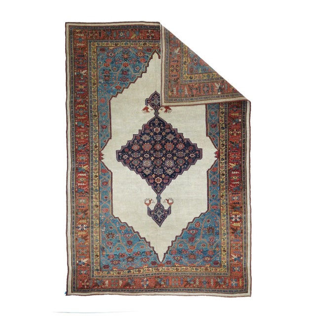 Antique Bidjar Rug 7'8'' x 12'0'' For Sale - Image 4 of 11