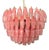 Pink Alabaster Murano Glass Poliedri Chandelier, 1990s For Sale