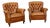 Pair, 20th Century Vintage Brown Leather Chesterfield Club Chairs For Sale