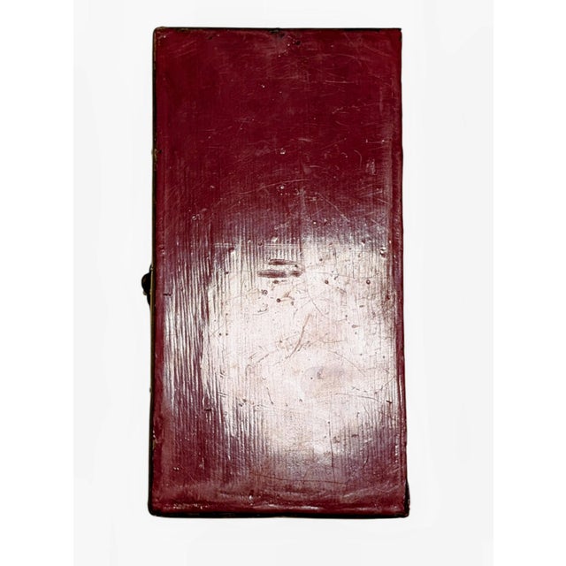 Wood 1930s Elegant Red Lacquer Woven Bamboo Box For Sale - Image 7 of 10