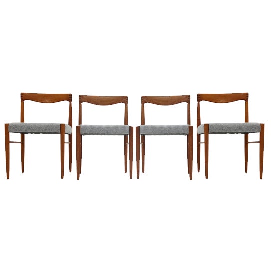 Danish Teak Dining Chairs by H. W. Klein for Bramin, 1960s, Set of 4 For Sale
