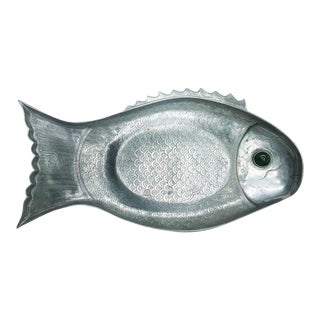 Vintage Arthur Court Aluminum Fish Tray For Sale
