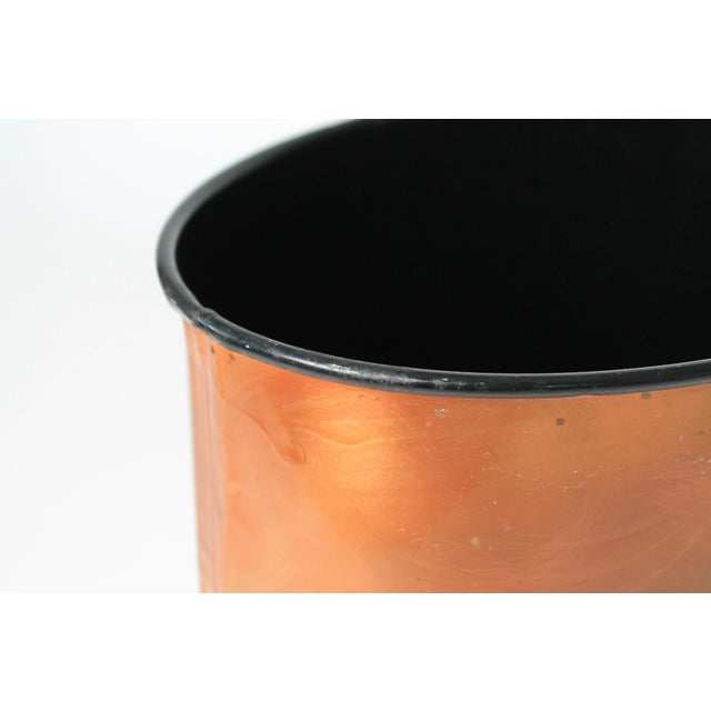 Vintage Nautical Lighthouse Copper Wrapped Wastebasket For Sale - Image 11 of 11