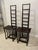 Tall Ladderback Architectural Design Chairs- A Pair For Sale - Image 9 of 18