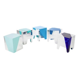 Mini Sissi Stackable Totems in Powder-Coated Aluminum by Altreforme, Set of 5 For Sale