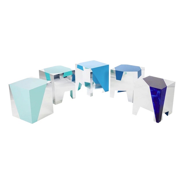 Mini Sissi Stackable Totems in Powder-Coated Aluminum by Altreforme, Set of 5 For Sale