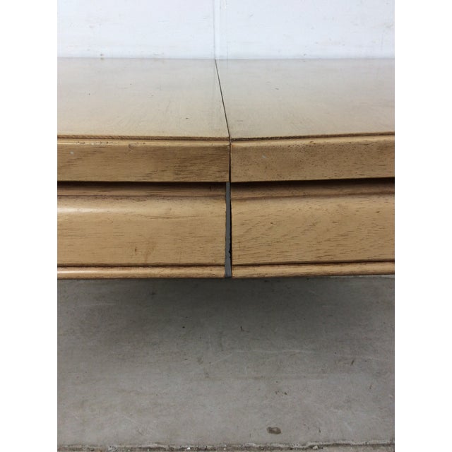Mid Century Modern Blonde Dining Table With 3 Leafs For Sale - Image 12 of 16