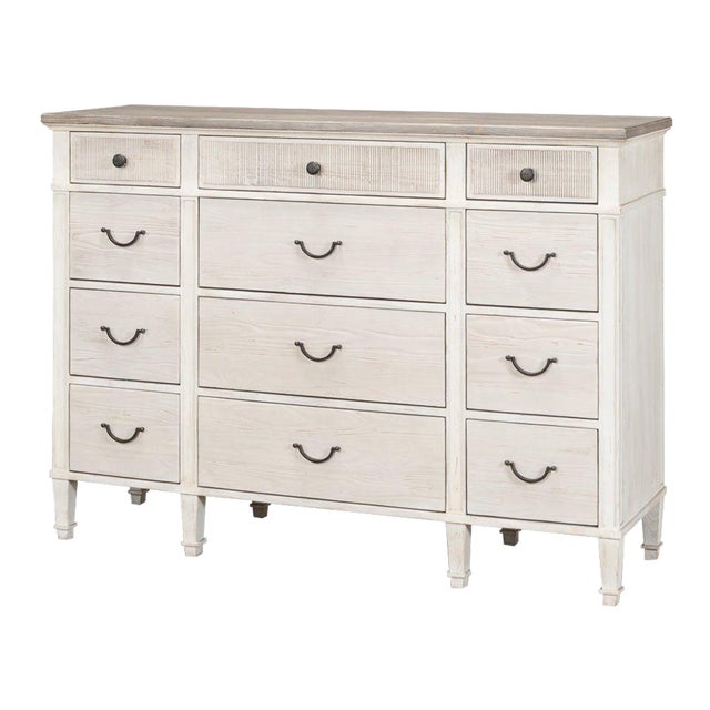 White Painted Bungalow Dresser For Sale