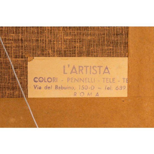 Illegibly Signed Landscape Oil on Canvas Board For Sale - Image 9 of 9