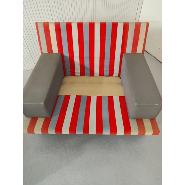 Vintage Armchairs in Fabric and Wood, 1970s, Set of 2, in Very Good conditions. Designed 1970 to 1979