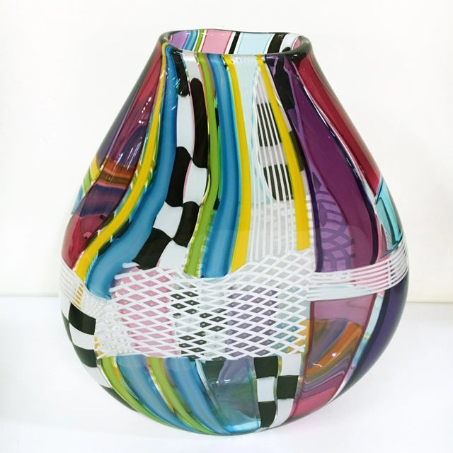 Jeffrey P’an Signature Art Glass Vase - 2008 For Sale In Baltimore - Image 6 of 10