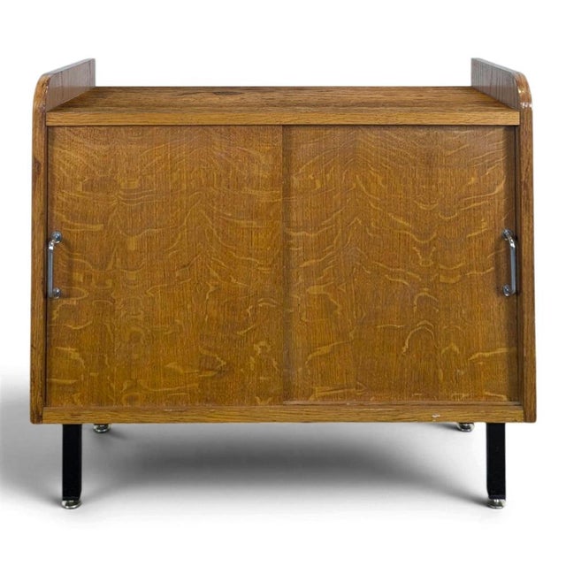 Vintage Modernist Oak Storage Unit For Sale - Image 6 of 6