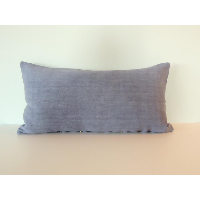 Vintage Kuba Tan and Brown Handwoven African Bolster Decorative Pillow #4 For Sale - Image 4 of 5