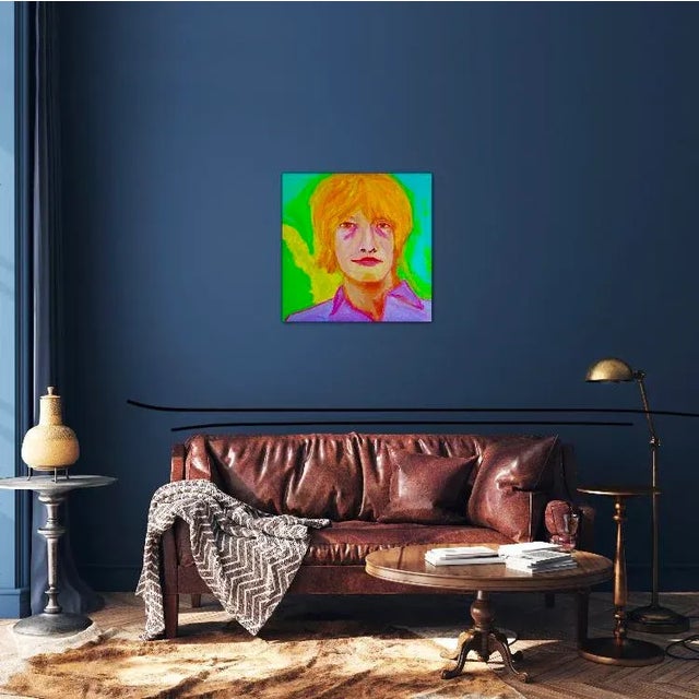 Contemporary Original Pop Art Portraiture Oil Painting For Sale - Image 12 of 12