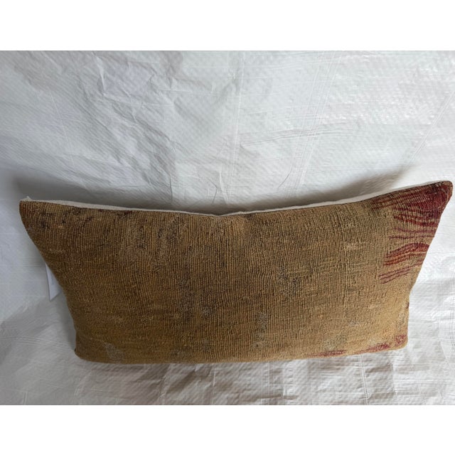 16th Century Brussels Tapestry Pillow With Faded Heraldic Motif For Sale - Image 4 of 7